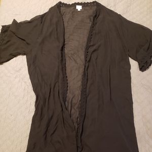 Lularoe Solid Black Chloe Kimono